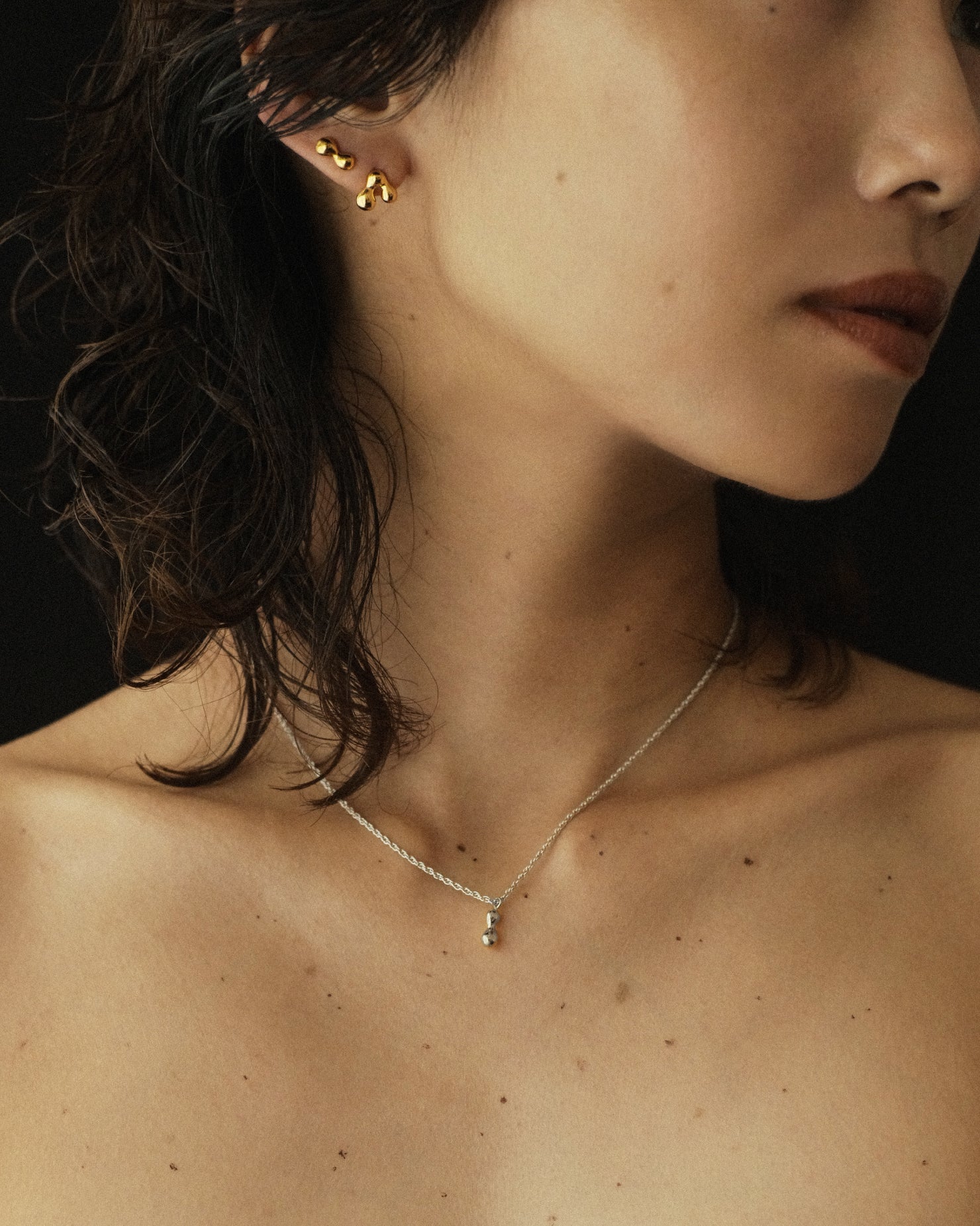 simoe】Kira Necklace 03 / S | ネックレス シルバー/ゴールド