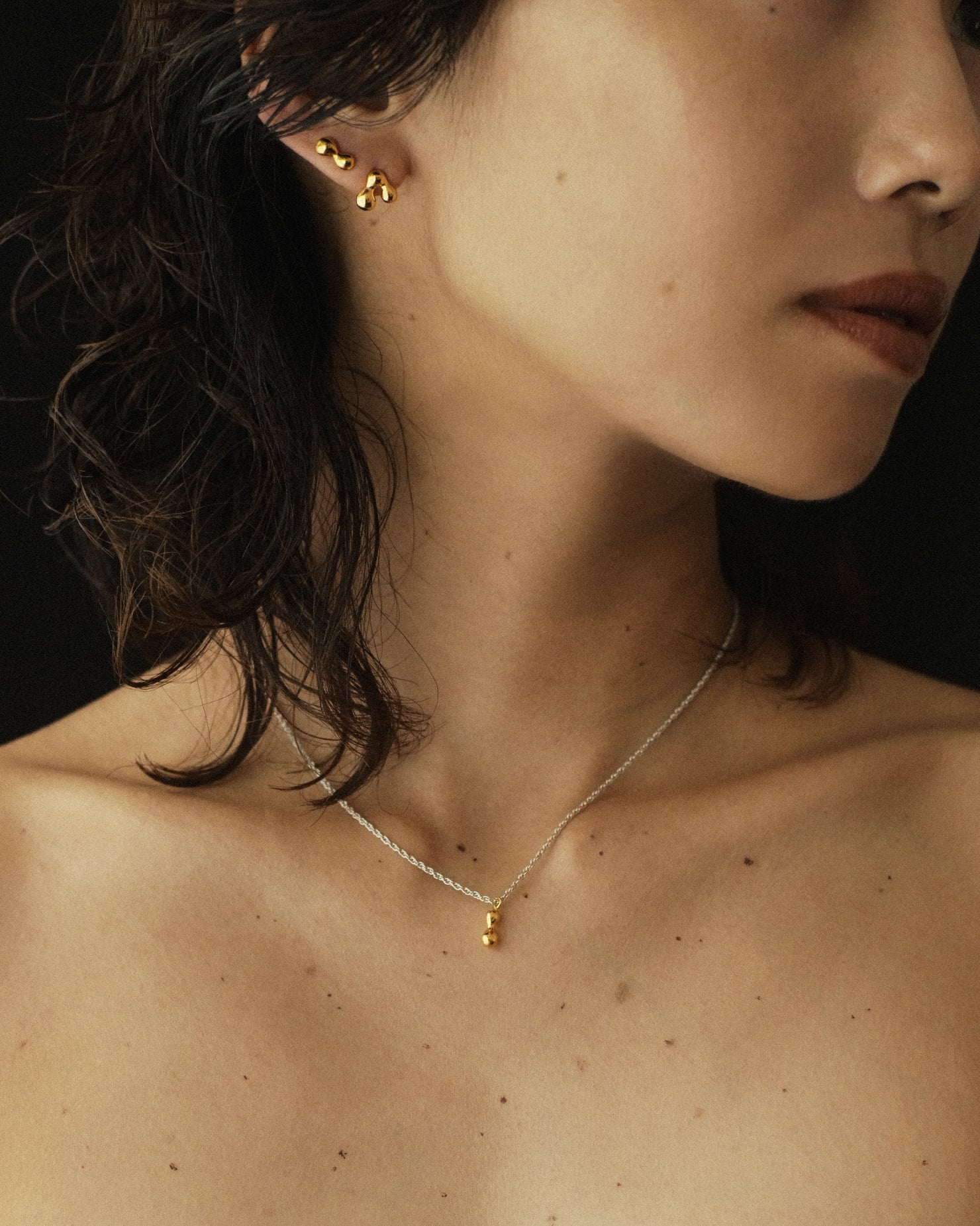 simoe】Kira Necklace 03 / S | ネックレス シルバー/ゴールド